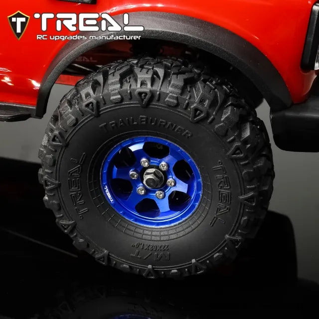 TREAL 1.0 Tires Soft Sticky RC Crawler Tires TrailBurner 62mm (4P) for 1/24 1/18 SCX24 AX24 FCX24 TRX4M - HeliDirect