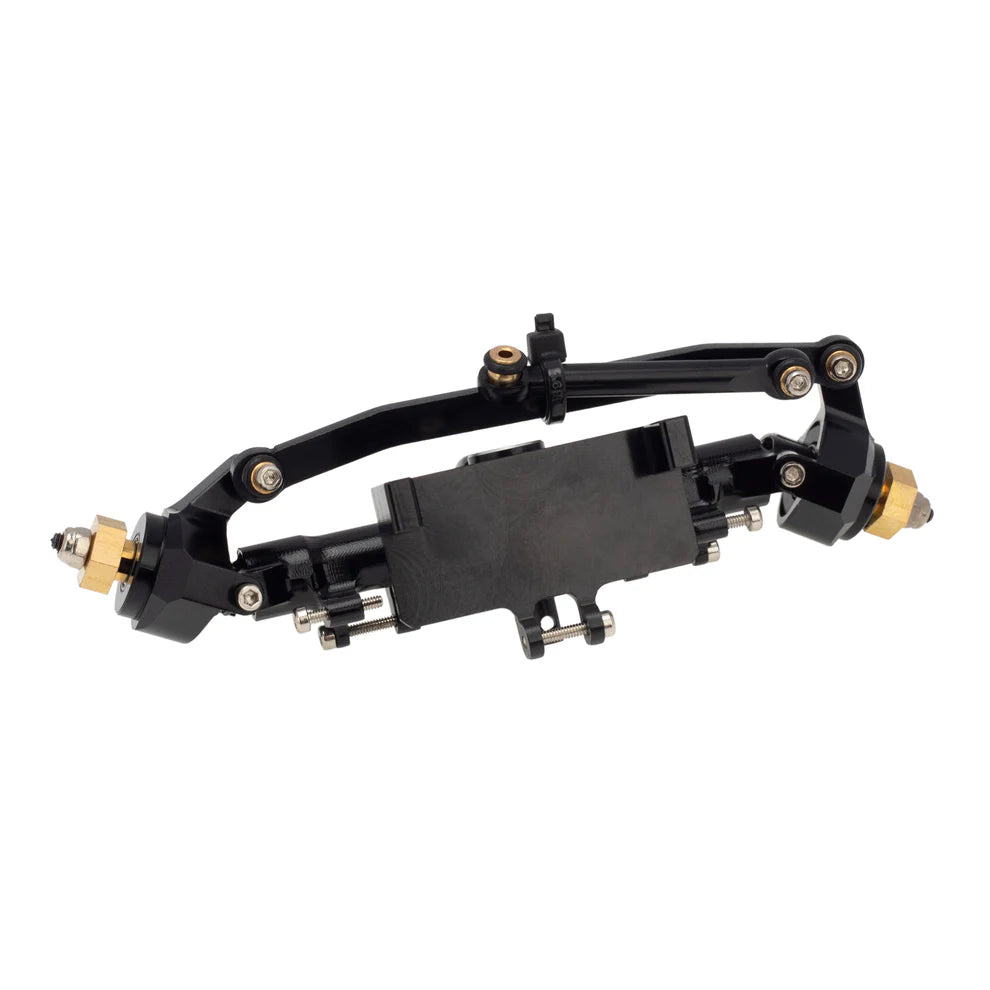 MEUS Racing 1/24 RC Crawler Car CNC Aluminum Front and Rear Axle for SCX24 90081 C10 1/24 RC Crawler Car CNC Aluminum Front and Rear Axle for SCX24 90081 C10 Jeep (Black)