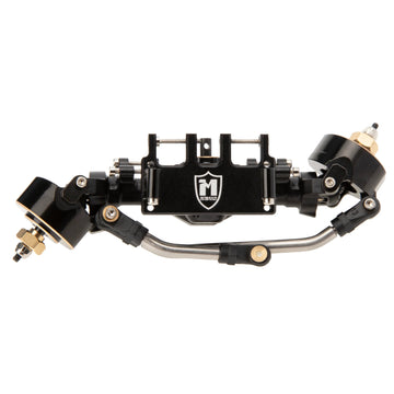 MEUS RACING Isokinetic 3-Section CVD Front and Rear Axles Maximum Steering Angle 52° Wider +5MM for Axial SCX24 Deadbolt C10 JLU Gladiator Bronco 1/24 RC Crawler Upgrade Parts (Black, Front) - HeliDirect