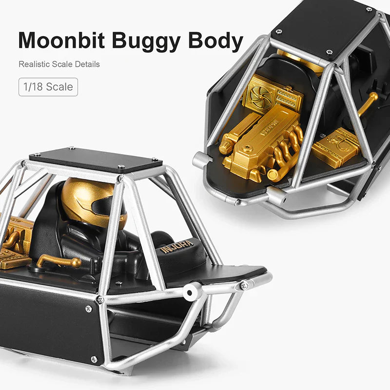 INJORA Moonbit Nylon Tube Buggy Body Kit for 1/18 RC Crawler TRX4M