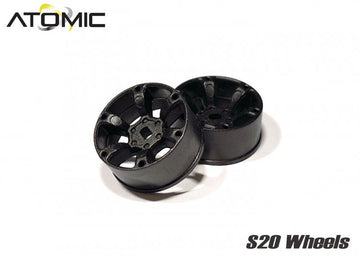 Atomic S20 AWD Wheel Narrow +2 (Black) - HeliDirect