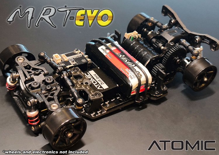 Atomic MRT EVO Chassis Kit (No electronics) With AGFRC Aluminum Case 20T High Precision 3KG 0.052Sec MG 7g Micro Digital Servo