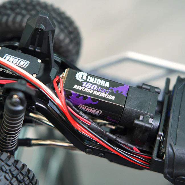 INJORA 180 PRO Brushed 48T Purple Motor with Steel Pinion for 1/18 TRX4M (INM11) - HeliDirect