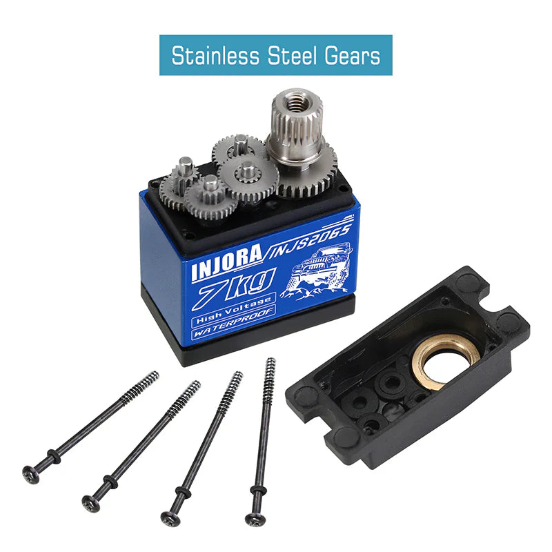 INJORA 7KG 2065 Digital Servo Waterproof High Voltage Sub Micro Shift Servo - HeliDirect