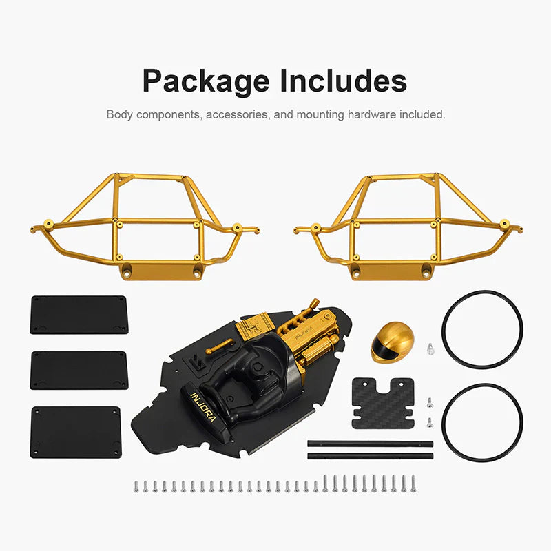 INJORA Moonbit Nylon Tube Buggy Body Kit for 1/18 RC Crawler TRX4M