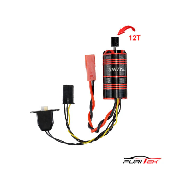 FURITEK UNITY PRO 3500kv 2-in-1 Micro FOC Brushless System for REDCAT ASCENT-18