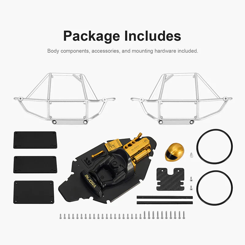INJORA Moonbit Nylon Tube Buggy Body Kit for 1/18 RC Crawler TRX4M