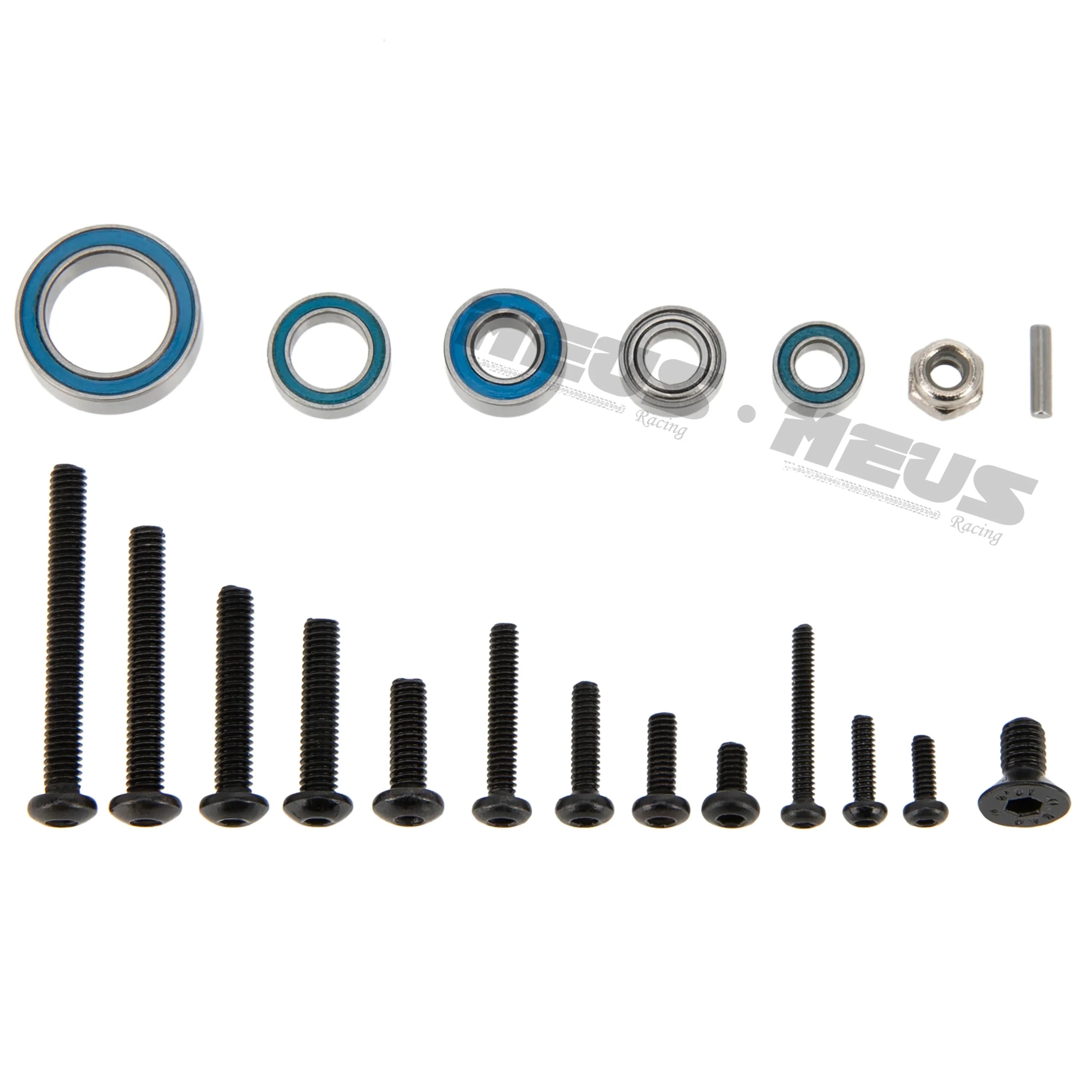 Meus Racing Metal Steel Bearing Screw Kit Boxed 247PCS for 1/18 TRX4M TRX-4M RC Crawler Upgrade Parts Accessories - HeliDirect