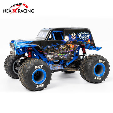 Nexx Racing 65mm Oil Shocks (4pcs) for 1/18 Mini LMT - Blue