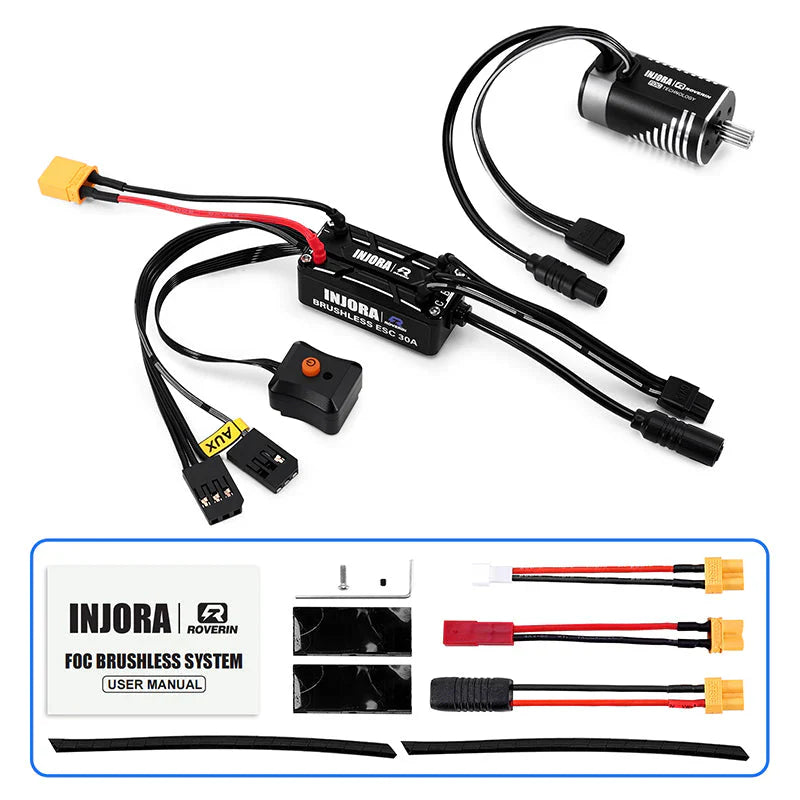 INJORA Roverin M30 G2 FOC Sensored Brushless ESC & Motor for 1/18 TRX4M Ascent1