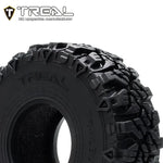 TREAL 1.0 Tires Soft Sticky RC Crawler Tires TrailBurner 62mm (4P) for 1/24 1/18 SCX24 AX24 FCX24 TRX4M - HeliDirect