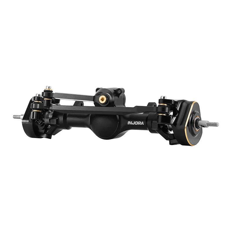 INJORA +4mm Planet Axles with Double Joint Shafts & Brass Steering Knuckles for 1/24 Axial SCX24
