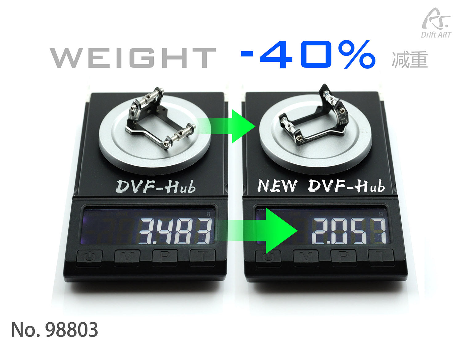 Drift ART New DVF-Hub Alu Roll Center of Servo For DA3/DA3S