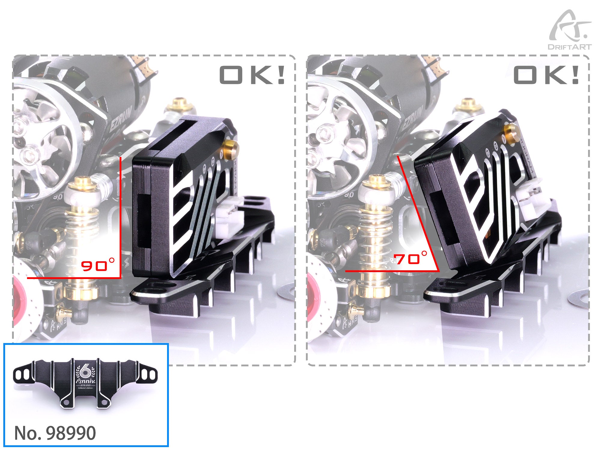 DriftART 6th Anniversary CNC Alloy Rear Diffuser – Collector's Edition For DA4