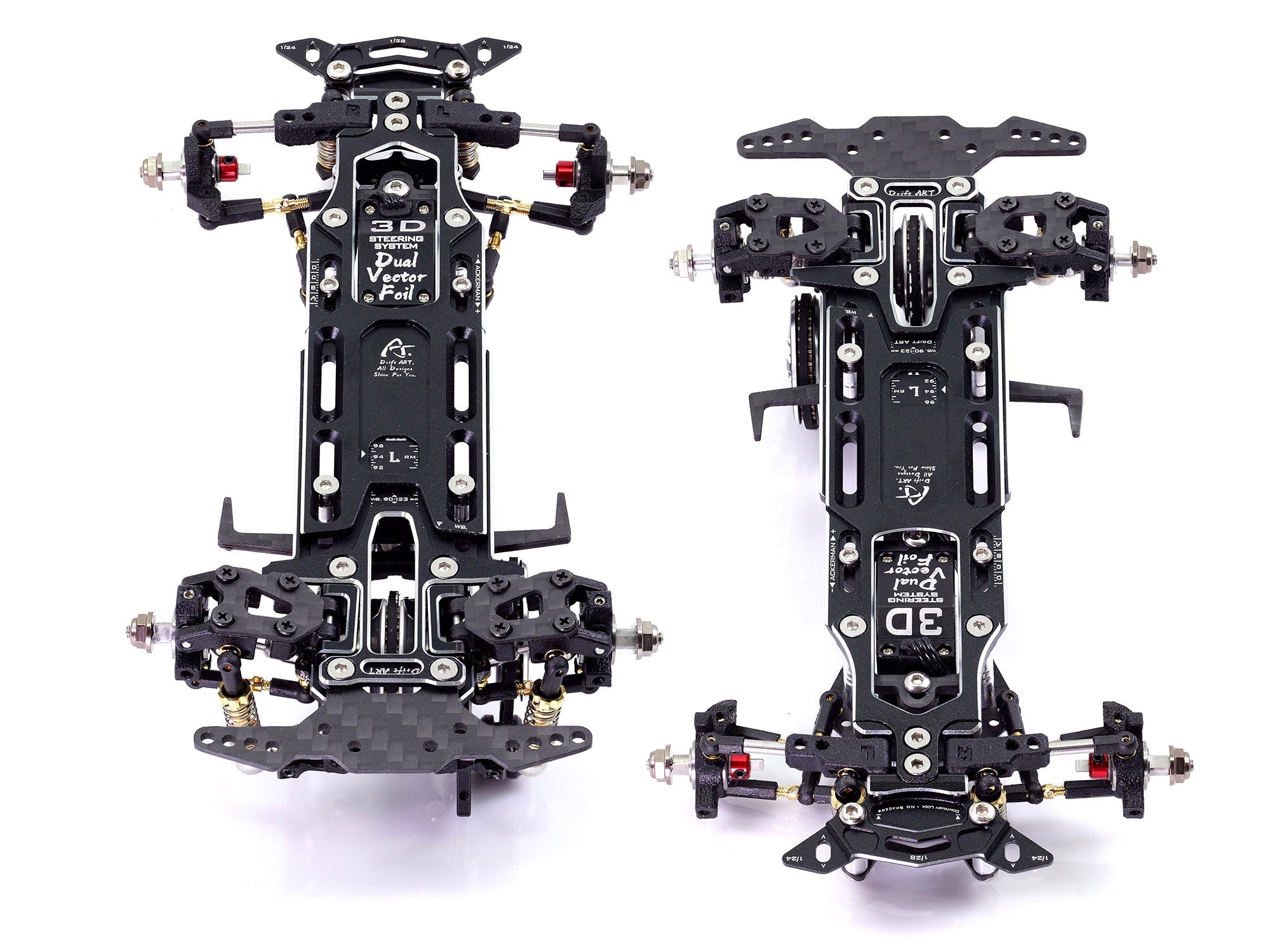 DriftART4 Factory Assembled Chassis + CNC Alloy Steering Knuckle & Rear Hub