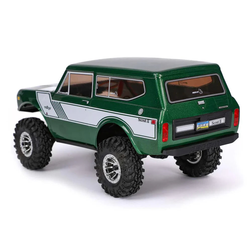 Redcat Ascent-18 International Scout II - 1/18 Scale Brushed Electric Rock Crawler - Green