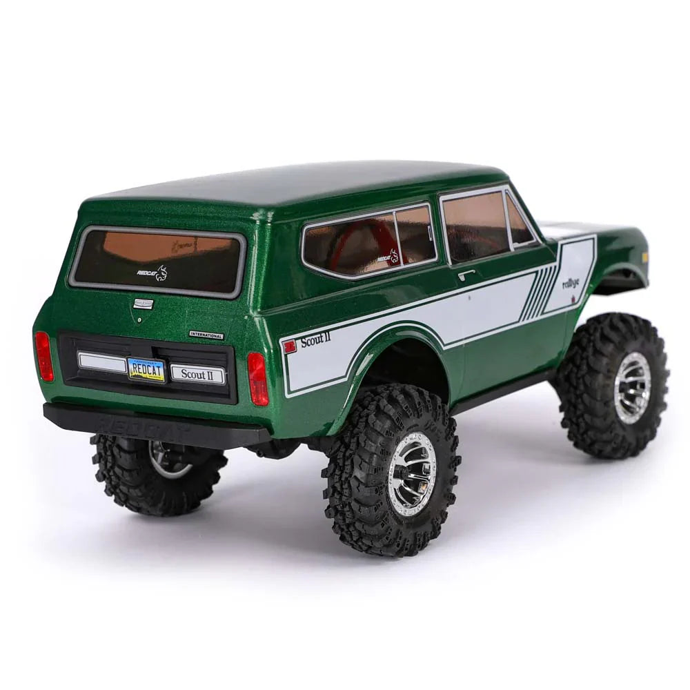 Redcat Ascent-18 International Scout II - 1/18 Scale Brushed Electric Rock Crawler - Green