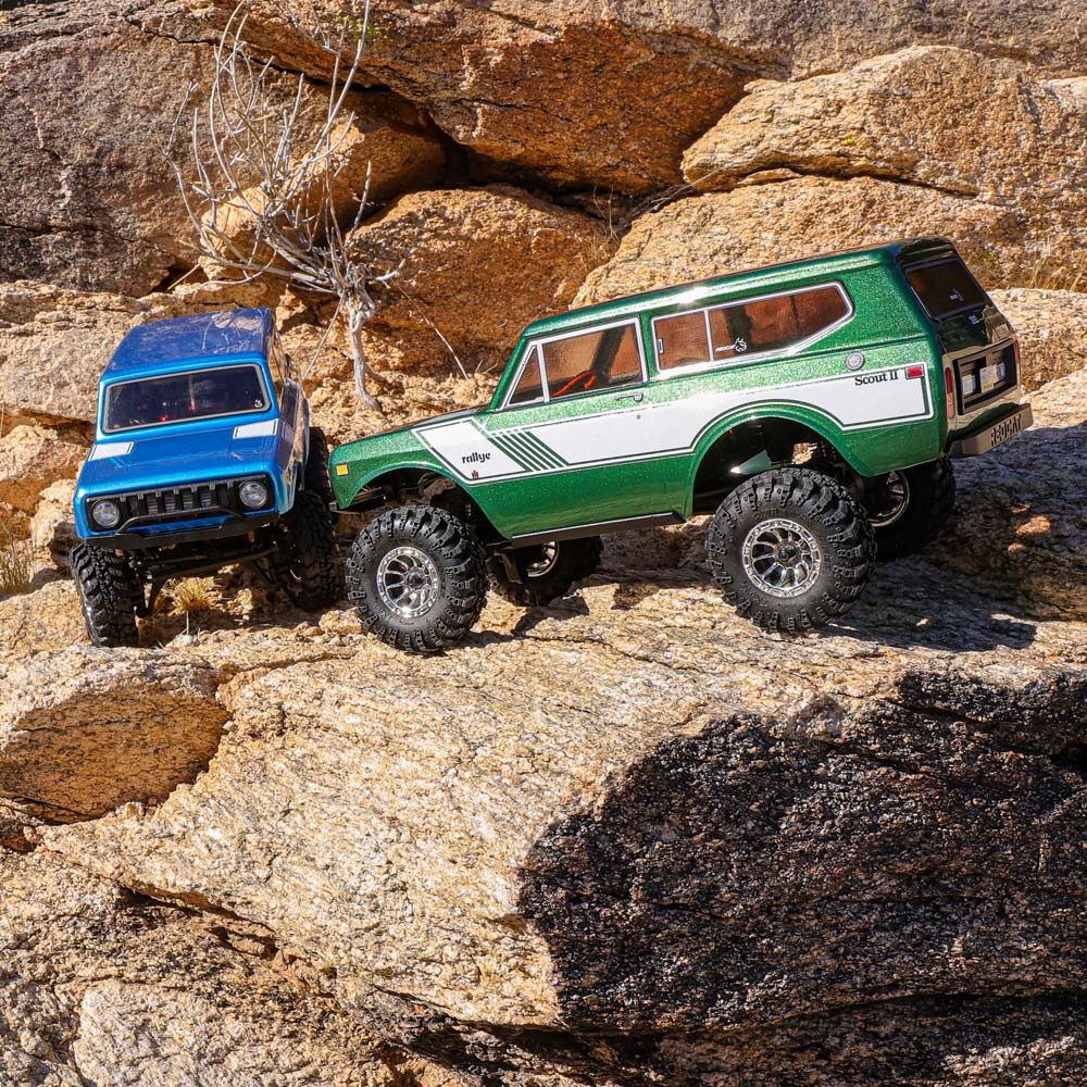 Redcat Ascent-18 International Scout II - 1/18 Scale Brushed Electric Rock Crawler - Green