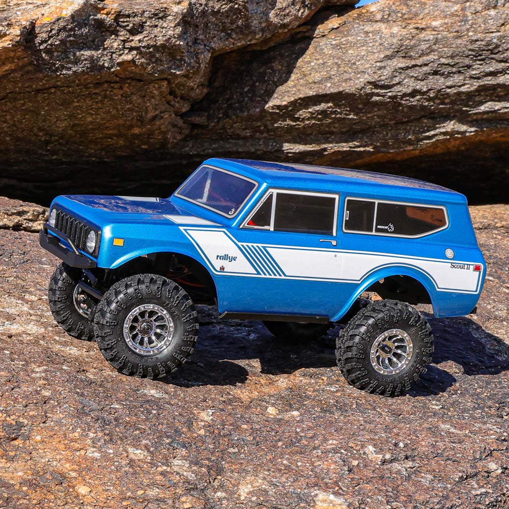 Redcat Ascent-18 International Scout II - 1/18 Scale Brushed Electric Rock Crawler - Blue