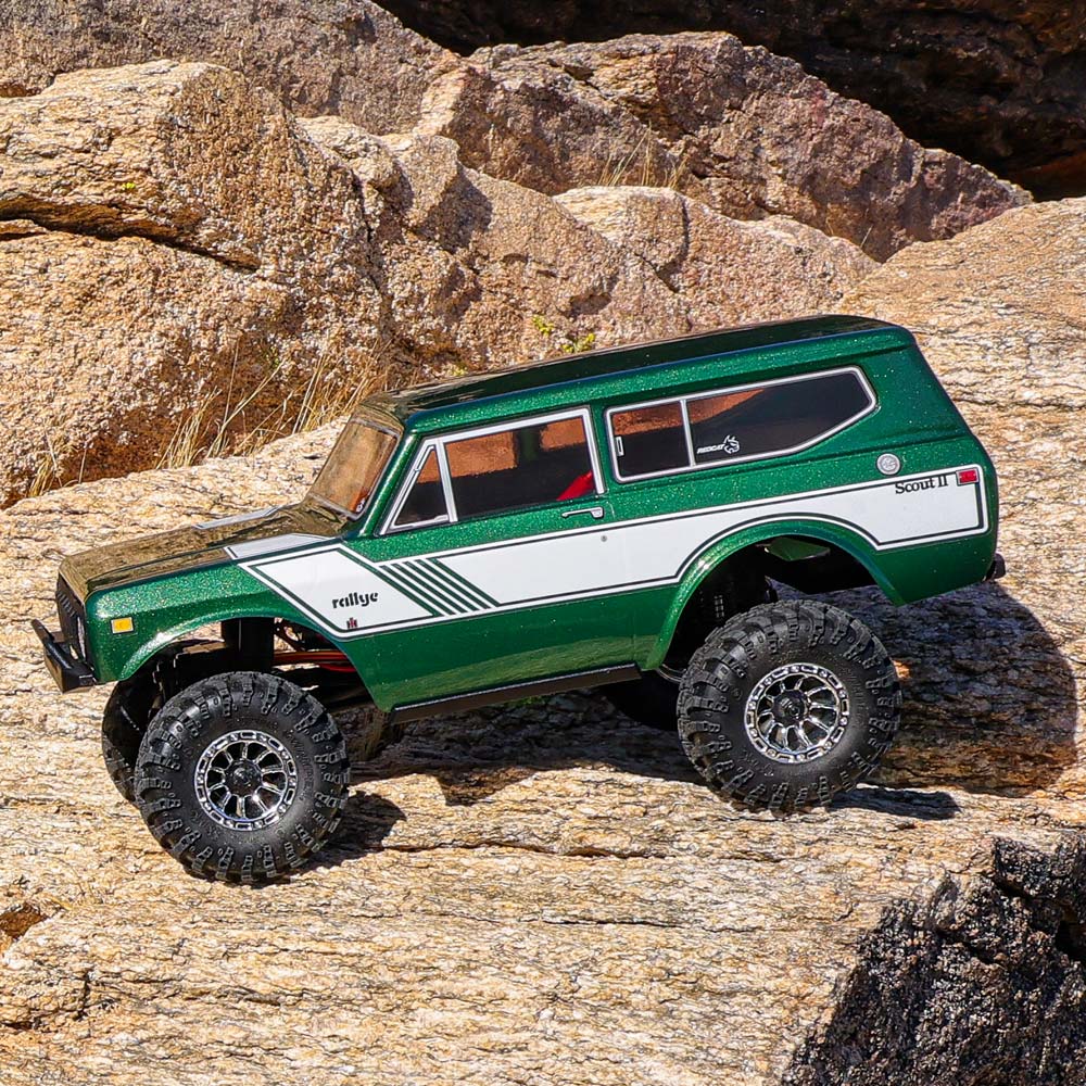 Redcat Ascent-18 International Scout II - 1/18 Scale Brushed Electric Rock Crawler - Green