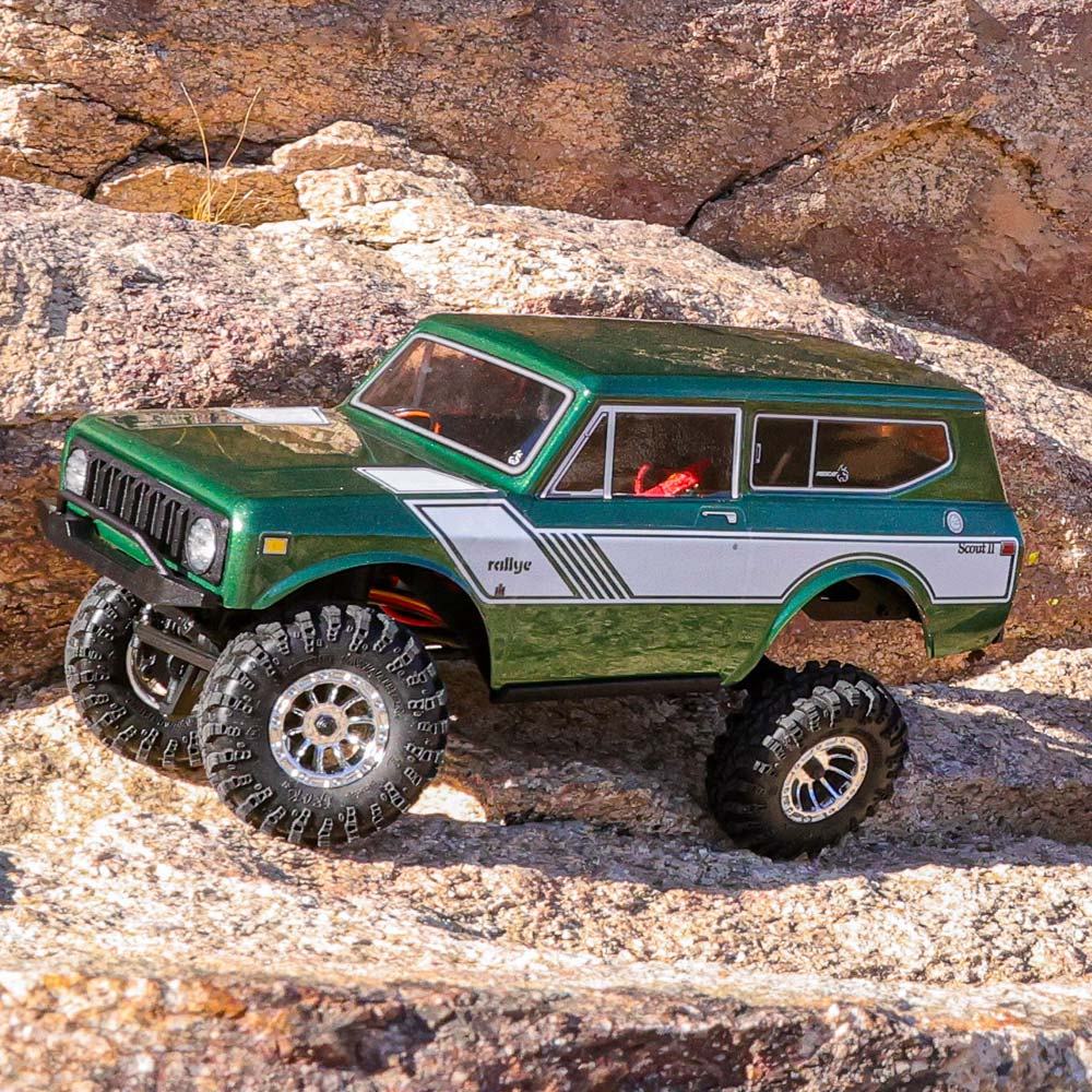 Redcat Ascent-18 International Scout II - 1/18 Scale Brushed Electric Rock Crawler - Green