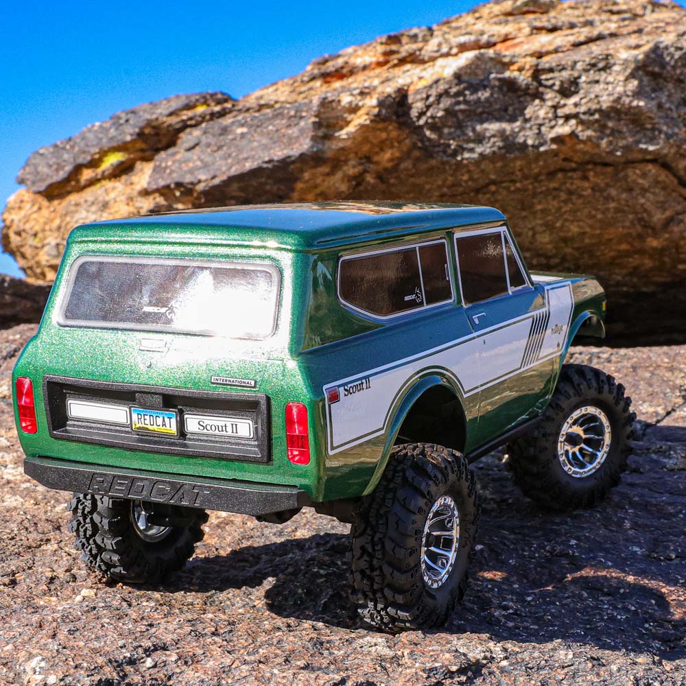 Redcat Ascent-18 International Scout II - 1/18 Scale Brushed Electric Rock Crawler - Green