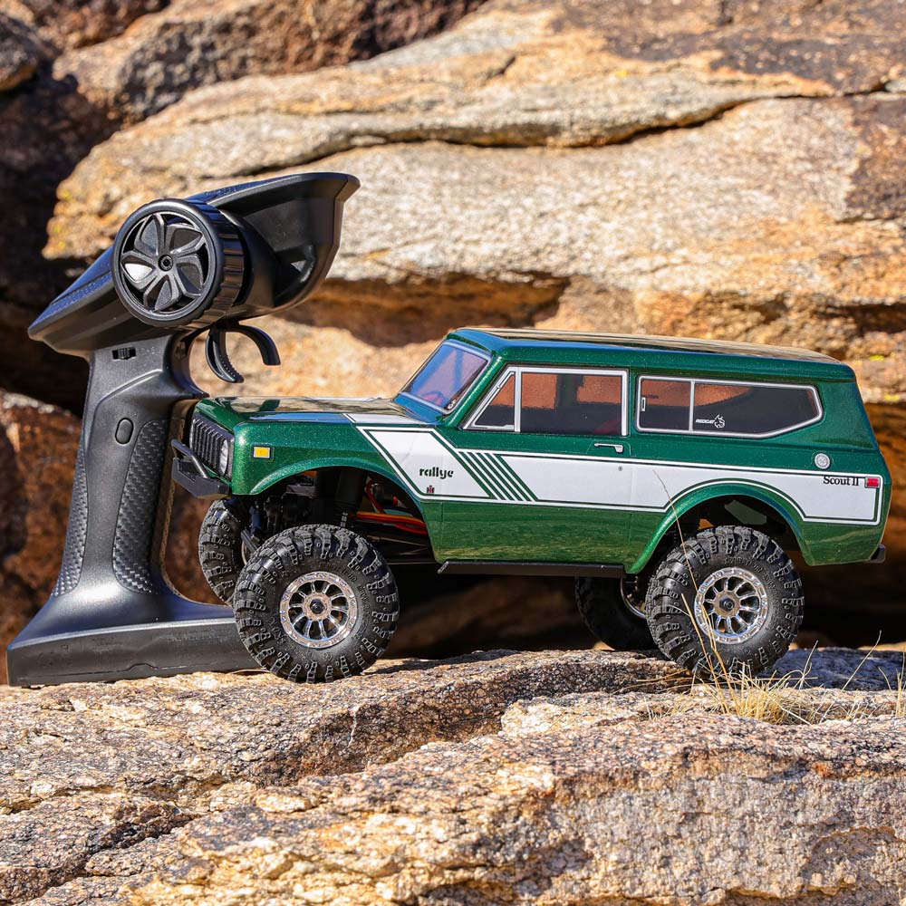 Redcat Ascent-18 International Scout II - 1/18 Scale Brushed Electric Rock Crawler - Green