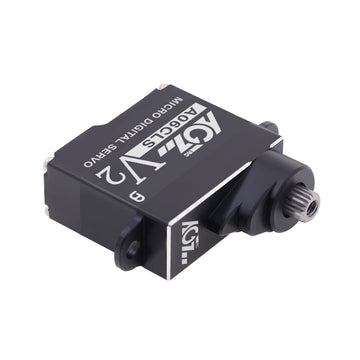 AGFRC A06CLS V2 Aluminum Case 20T High Precision 3KG 0.052Sec MG 7g Micro Digital Servo for Mini Size Airplane Car - BLACK - HeliDirect