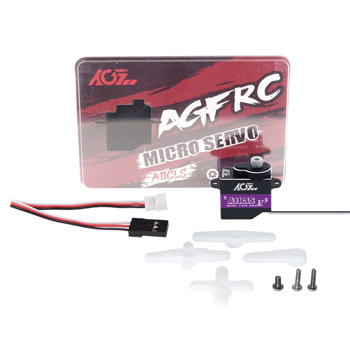 Atomic BZ5 Belt Drive 4WD Chassis Kit (No Electronics) With AGFRC 1.4KG Micro Programmable Coreless Digital RC Servo