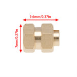 MEUS Racing Brass Extended Hex Wheel Hubs Hex Drive Adapters for AXIAL SCX24 1/24 RC Crawler Car Single Side Widening of Widening Combiner 4mm - HeliDirect