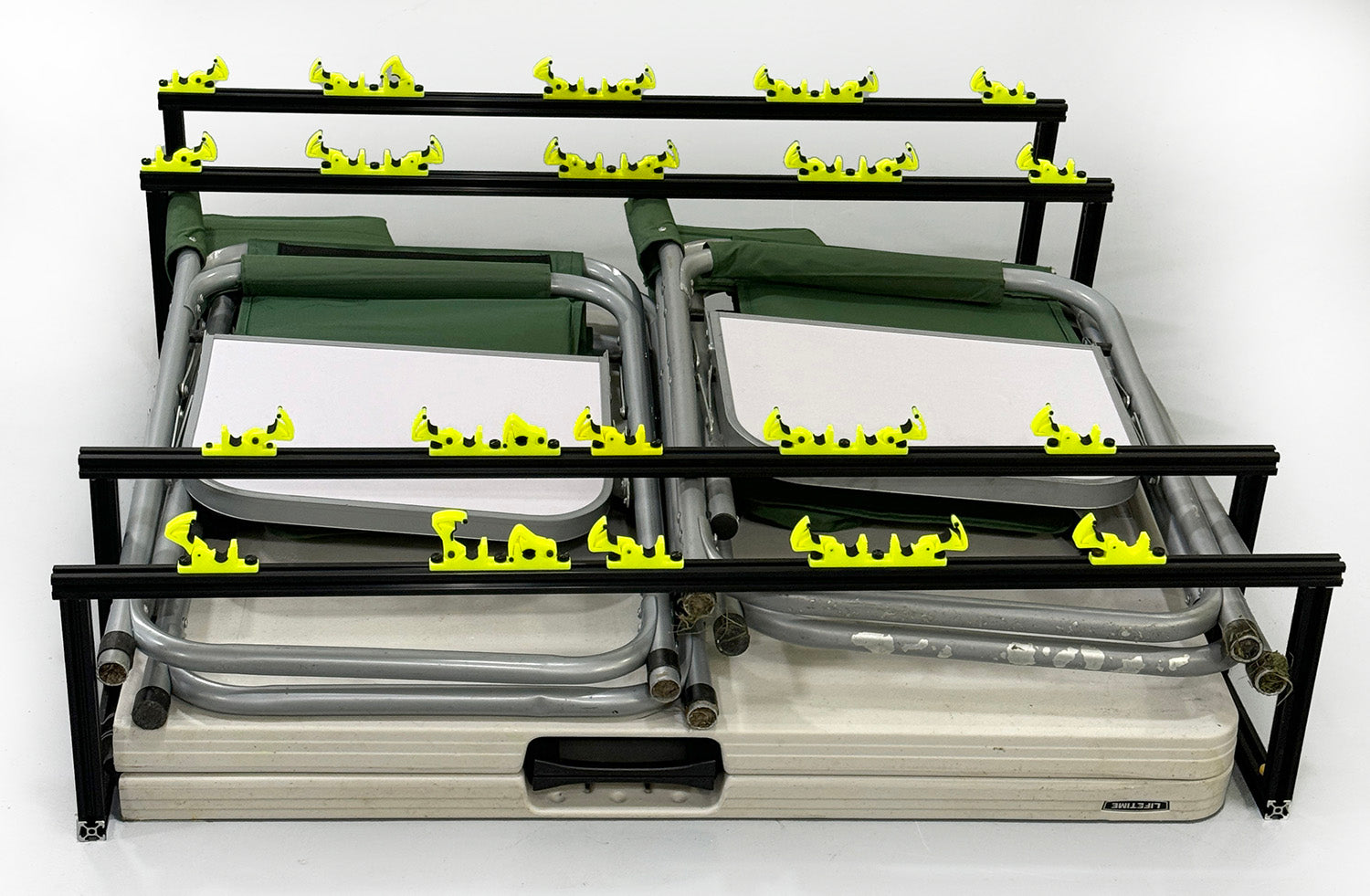 XGuard One-Size-Fits-All Skid Clamp System Single clamp set of 2 with extrussion rail mounting hardware - HeliDirect