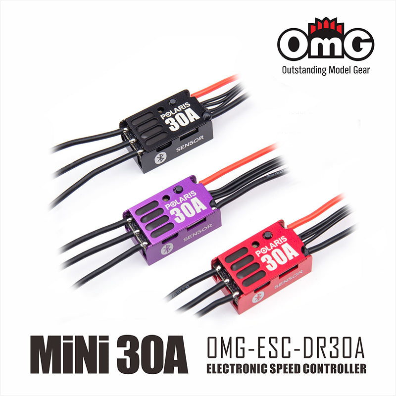 OMG POLARIS DR-30A Sensored Brushless ESC with Build-in (Black)