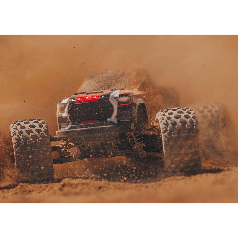 ARRMA 1/18 GRANITE GROM MEGA 380 Brushed 4X4 Monster Truck RTR with Battery & Charger - RED