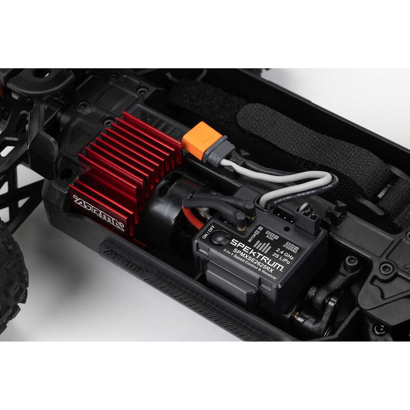 ARRMA 1/18 GRANITE GROM MEGA 380 Brushed 4X4 Monster Truck RTR with Battery & Charger - RED