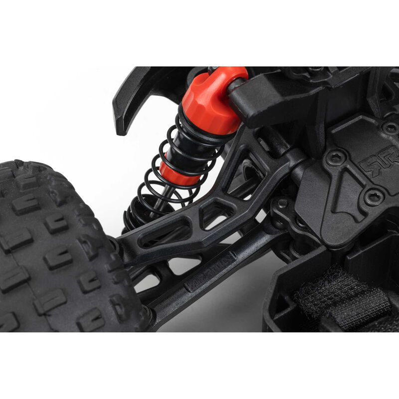 ARRMA 1/18 GRANITE GROM MEGA 380 Brushed 4X4 Monster Truck RTR with Battery & Charger - RED