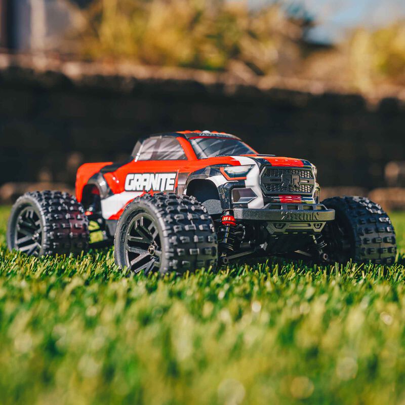 ARRMA 1/18 GRANITE GROM MEGA 380 Brushed 4X4 Monster Truck RTR with Battery & Charger - RED