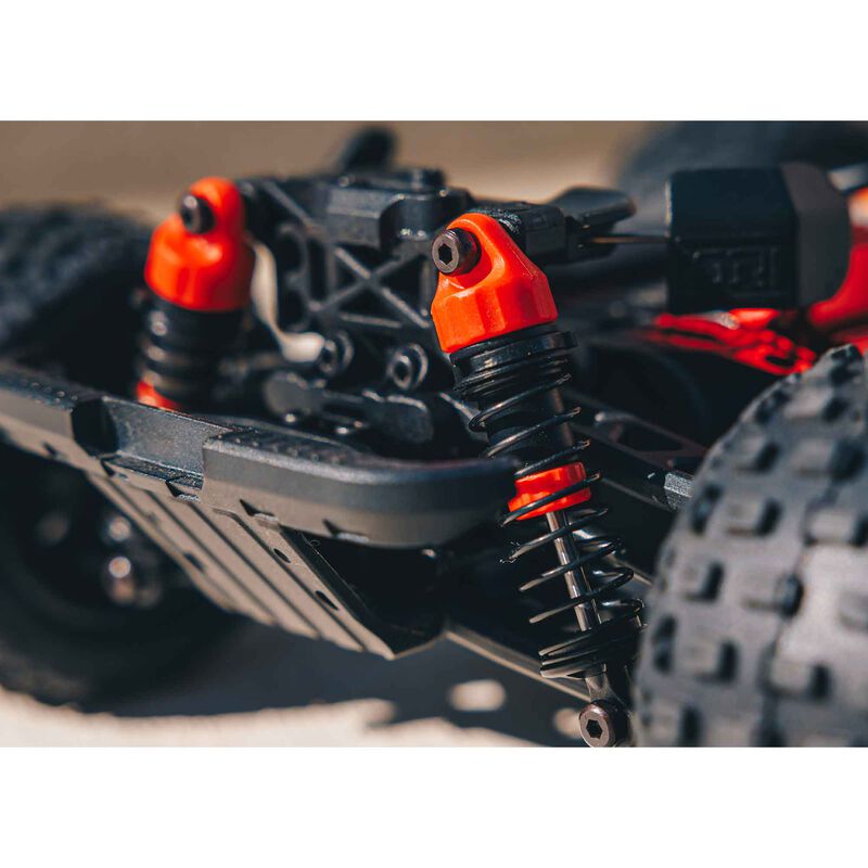 ARRMA 1/18 GRANITE GROM MEGA 380 Brushed 4X4 Monster Truck RTR with Battery & Charger - RED