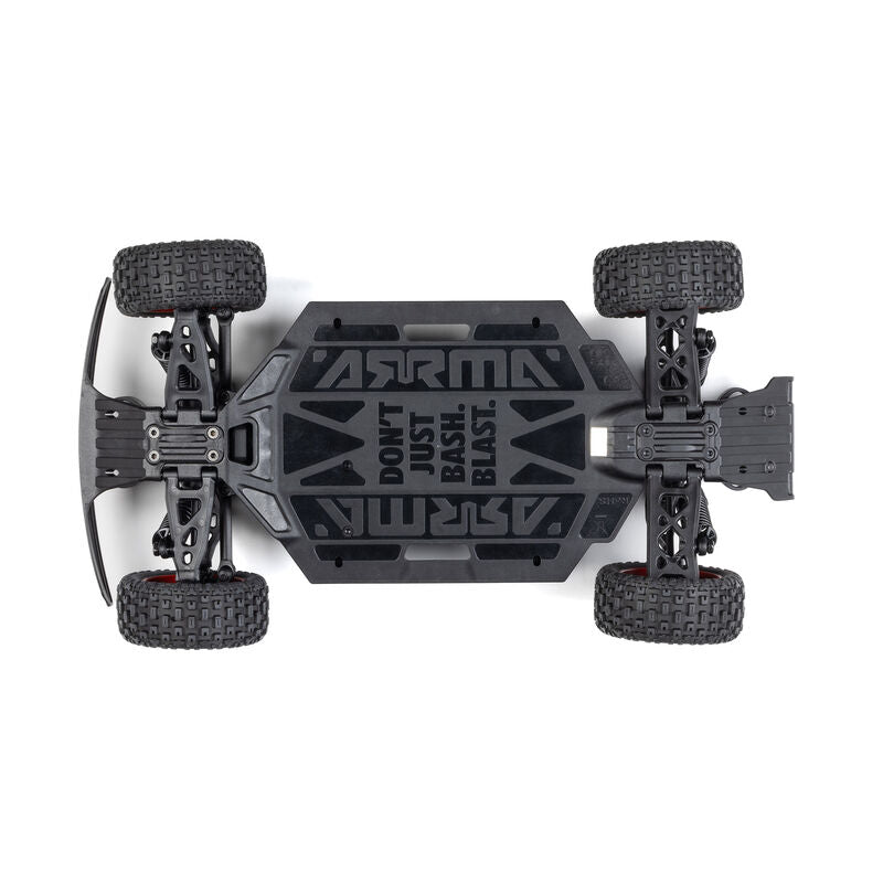 ARRMA MOJAVE GROM MEGA 380 Brushed 4X4 Small Scale Desert Truck RTR with Battery & Charger - Blue/White