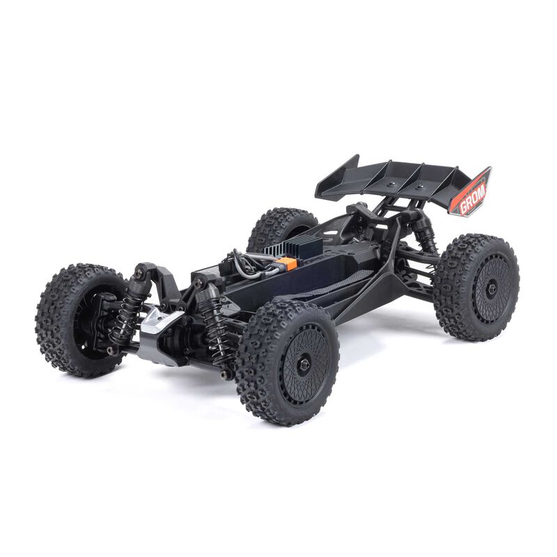 TYPHON GROM ARRMA MEGA 380 Brushed 4X4 Small Scale Buggy RTR with Battery & Charger - Blue/Silver - HeliDirect