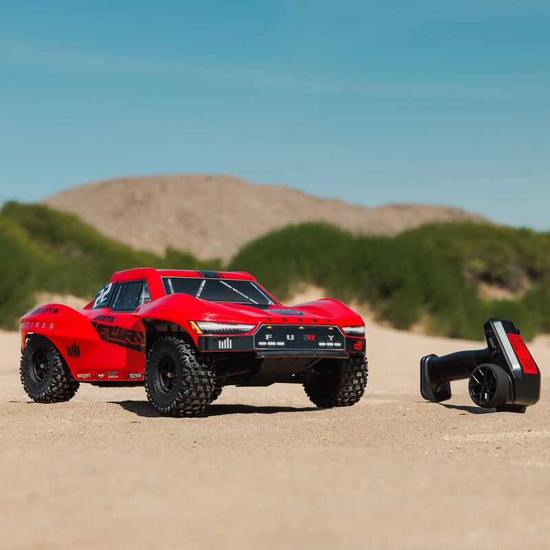 ARRMA 1/10 FURY 2WD RTR Brushed Short Course Truck (Battery & Charger Included) - Red