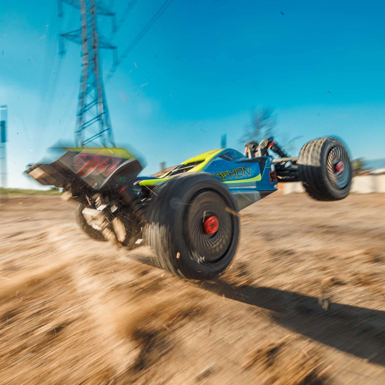 ARRMA 1/8 TYPHON MEGA 665 4X4 RTR Brushed Buggy - Blue