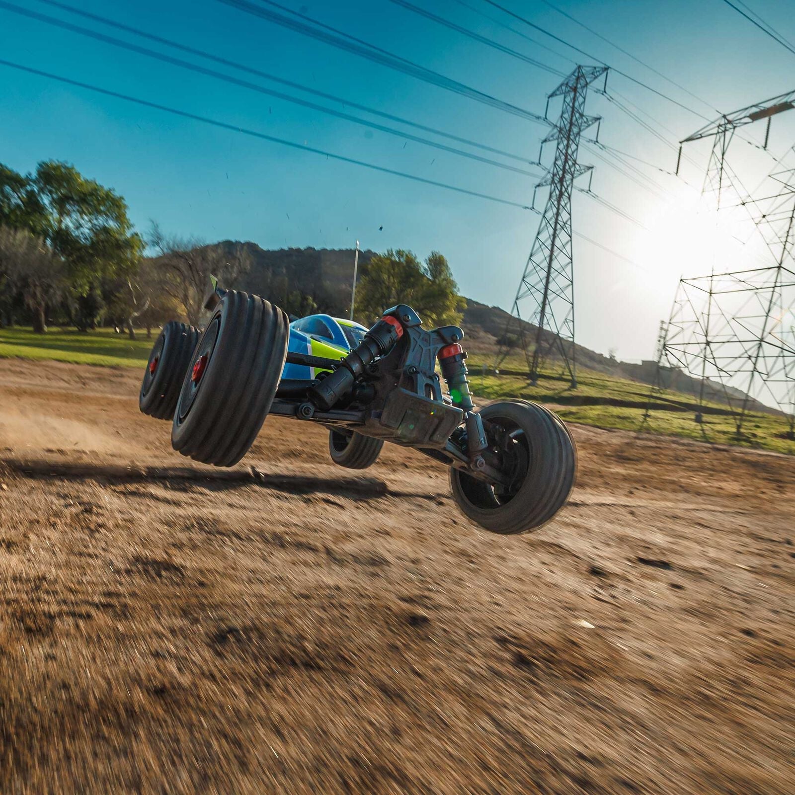 ARRMA 1/8 TYPHON MEGA 665 4X4 RTR Brushed Buggy - Blue