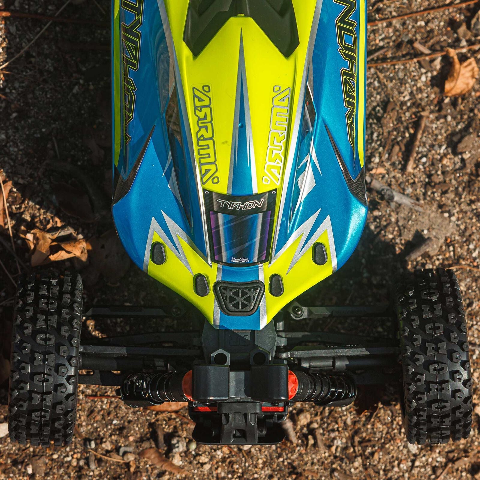 ARRMA 1/8 TYPHON MEGA 665 4X4 RTR Brushed Buggy - Blue