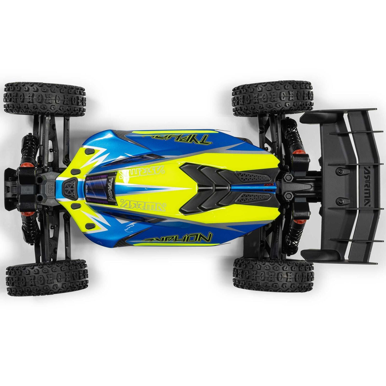 ARRMA 1/8 TYPHON MEGA 665 4X4 RTR Brushed Buggy - Blue
