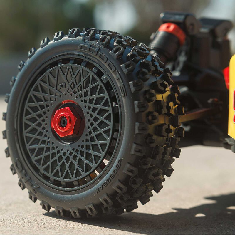 ARRMA 1/8 TYPHON MEGA 665 4X4 RTR Brushed Buggy - Yellow