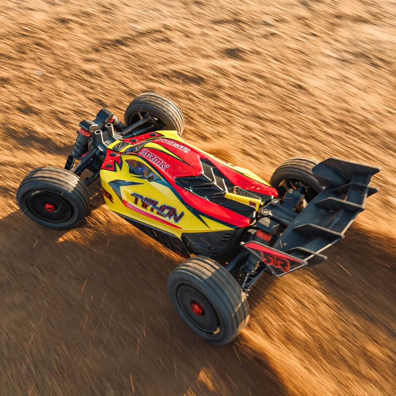 ARRMA 1/8 TYPHON MEGA 665 4X4 RTR Brushed Buggy - Yellow