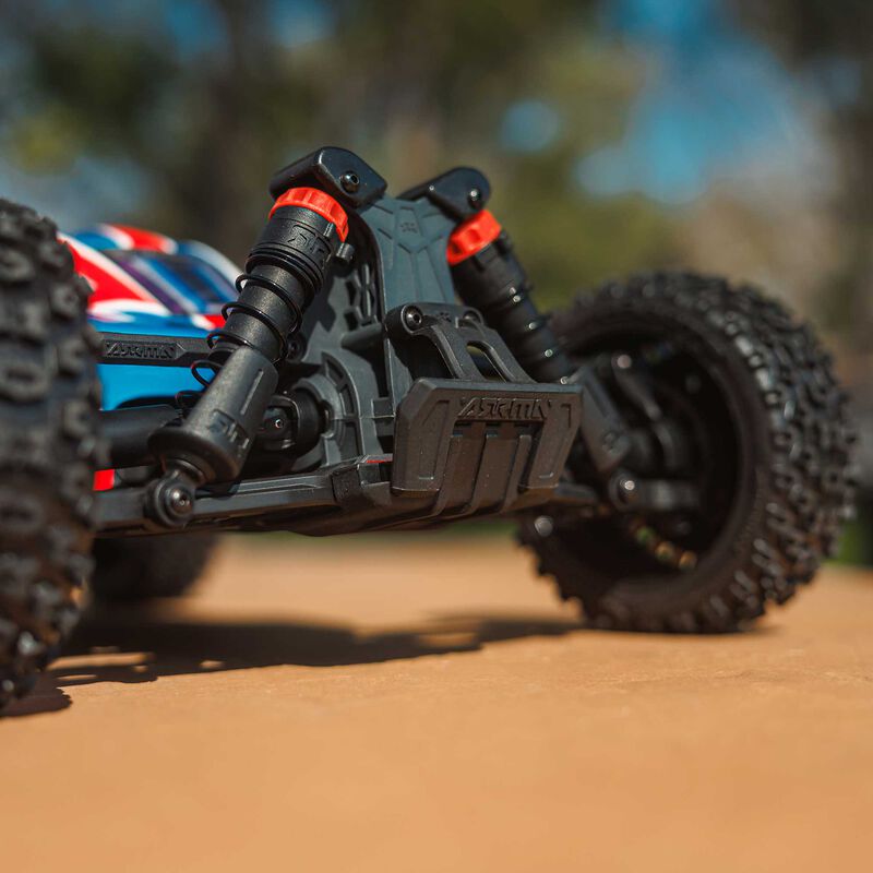ARRMA 1/8 TYPHON MEGA 665 4X4 RTR Brushed Buggy - Red