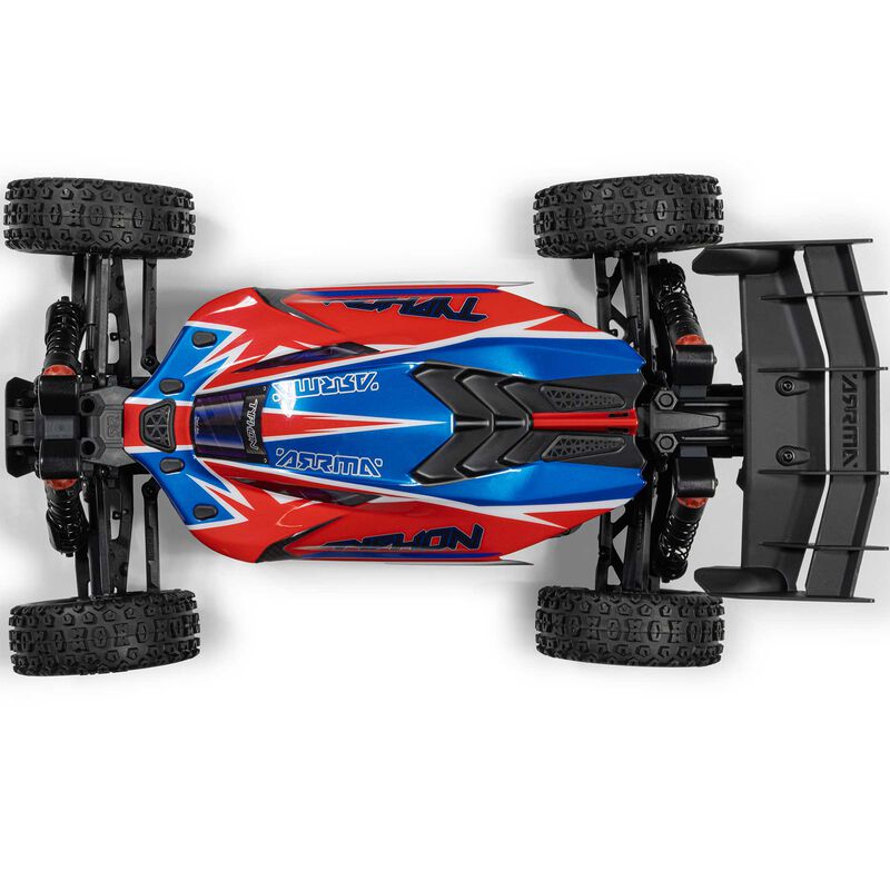 ARRMA 1/8 TYPHON MEGA 665 4X4 RTR Brushed Buggy - Red