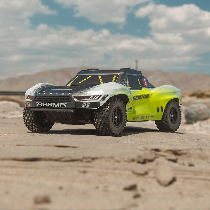 ARRMA 1/10 SENTON 223S DSC 4X4 RTR Brushless Short Course Truck - Yellow