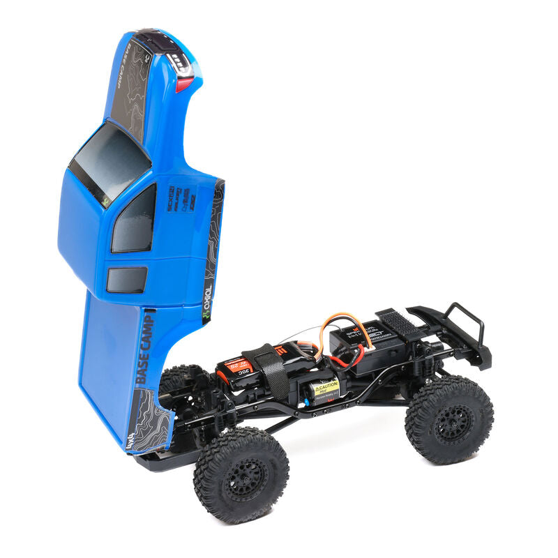 Axial 1/24 SCX24 Base Camp 4WD Rock Crawler Brushed RTR - Blue